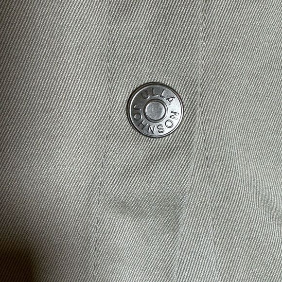 Ulla Johnson pencil skirt Beige silver button  8 Ulla Johnson tan career pencil - Picture 3 of 15